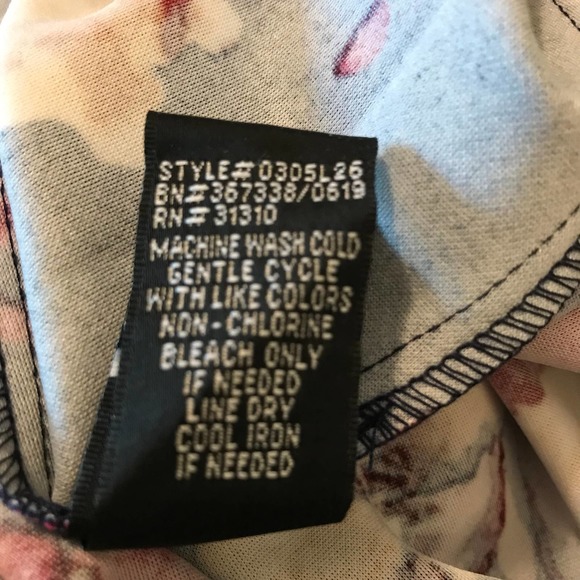 New AGB Blue Red Multicolored Floral Midi Dress, Size 8 - Picture 6 of 7